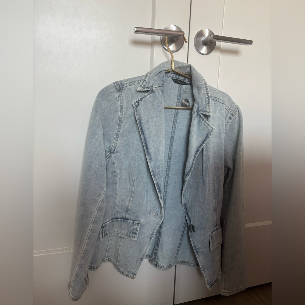Dictionary Denim Blazer